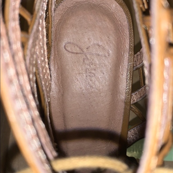 Joie laced up open toe heel LEAH CUOIO - Picture 4 of 6